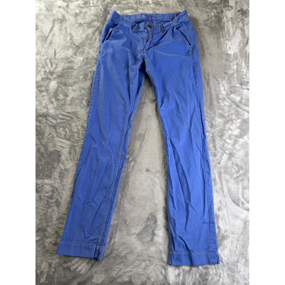 Robert Graham Jeans Men's Pants Size 34 Blue Purple Contrast Stitching
